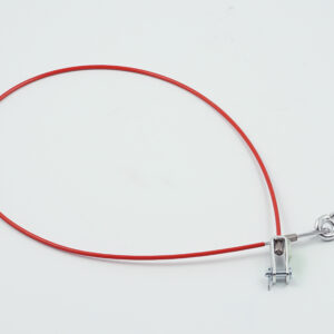 Safety cable with brake for hitch, 1050 mm