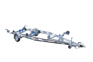 BP1600-LB boat trailer with flip-up LED tail lights