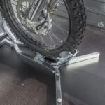 Motorcycle holder (attachable to trailer plywood floor)