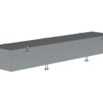 Tool box for canoe trailer 2310x504x300 mm