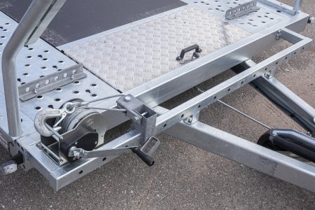 Winch frame for trailer AP3500-DRB, with winch AFDW 20