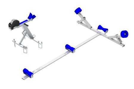 Boat frame universal. Includes winch and winch.